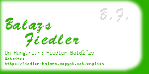 balazs fiedler business card